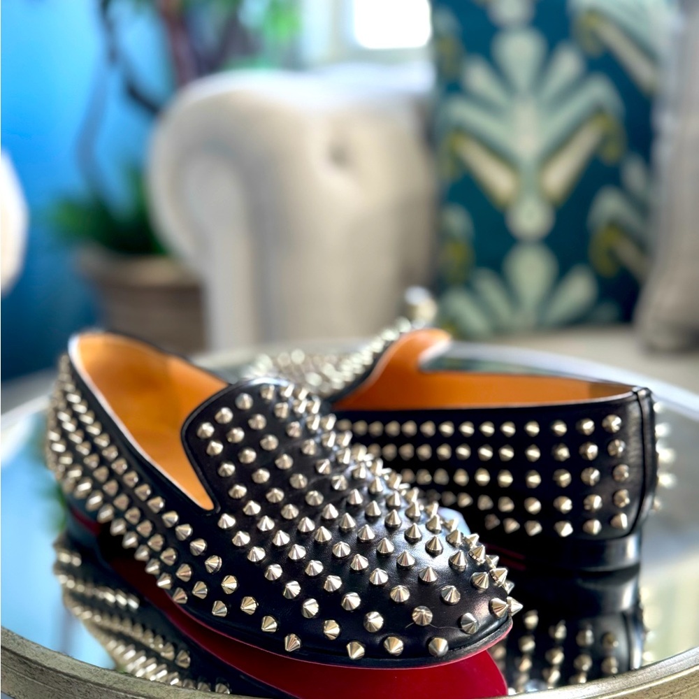Christian Louboutin flats spiked